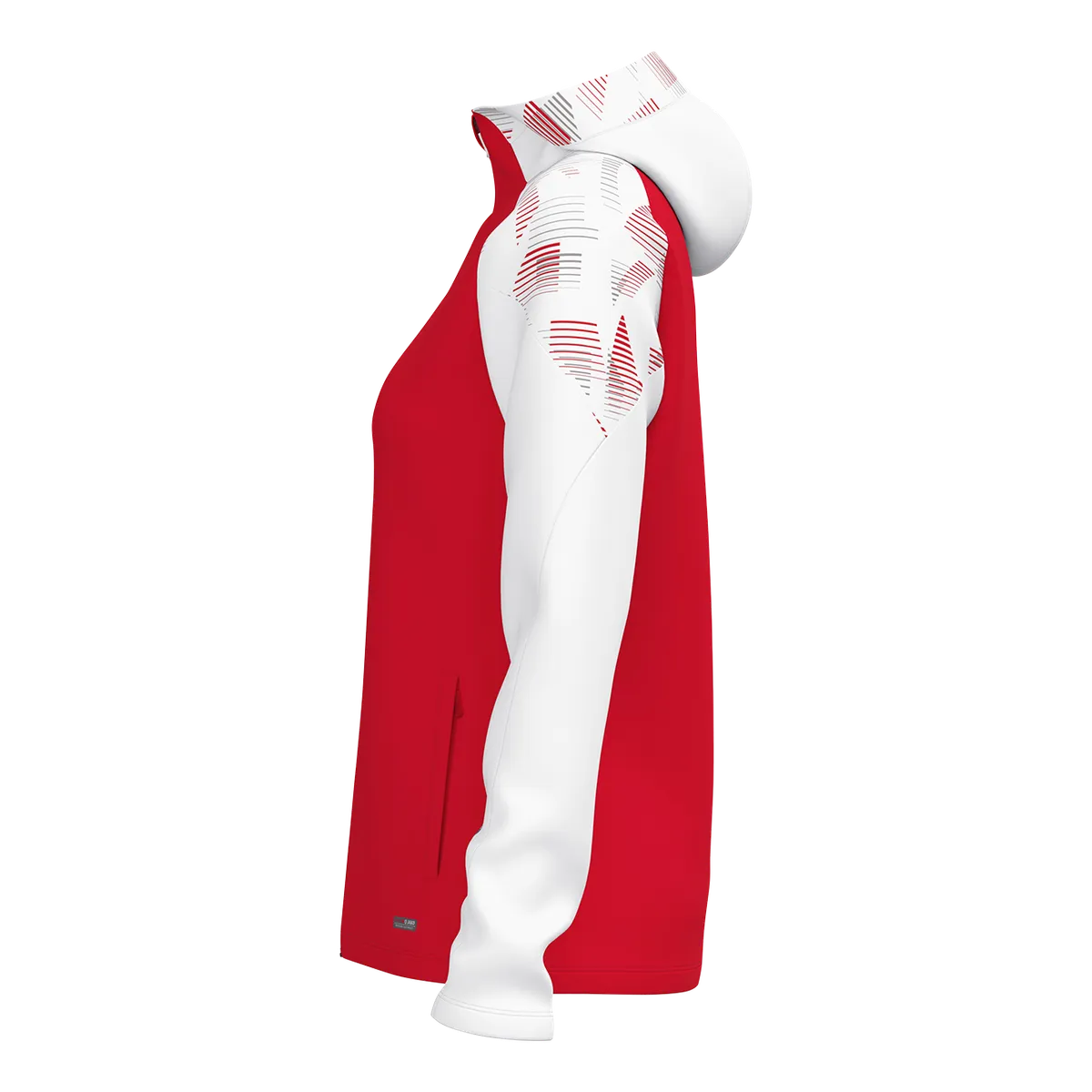 JAKO Kapuzenjacke Sonic Damen rot/weiß Seite 