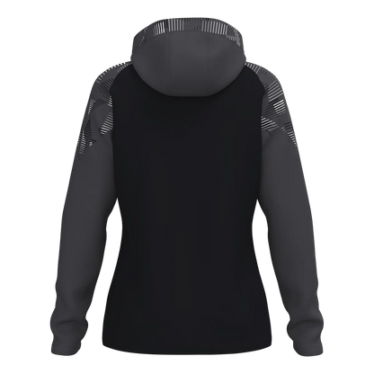 JAKO Kapuzenjacke Sonic Damen schwarz/anthrazit Rücken 
