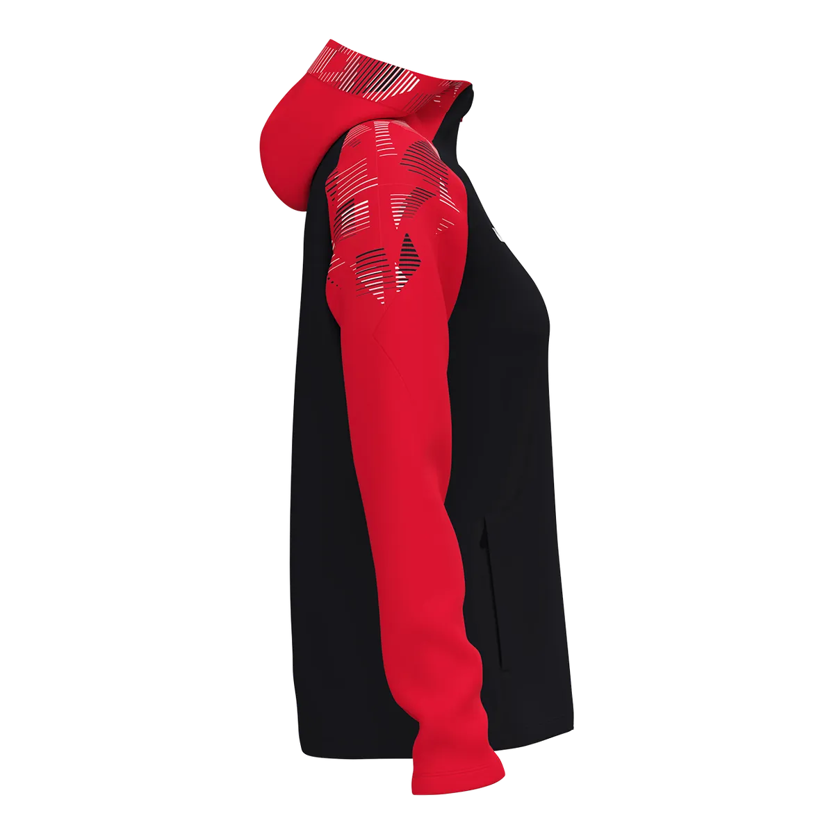 JAKO Kapuzenjacke Sonic Damen schwarz/rot Seite 