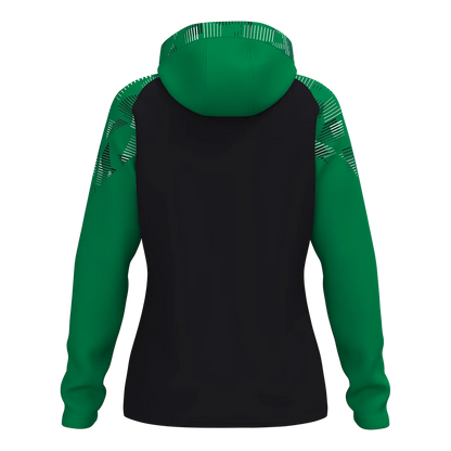 JAKO Kapuzenjacke Sonic Damen schwarz/grün Rücken 