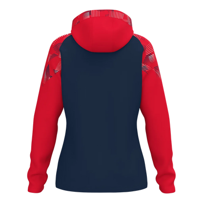 JAKO Kapuzenjacke Sonic Damen marine/rot Rücken 