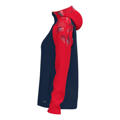 JAKO Kapuzenjacke Sonic Damen marine/rot Seite 