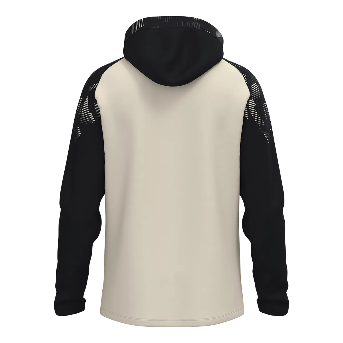 JAKO Kapuzenjacke Sonic Kinder off white/schwarz Rücken #farbe_off-white-schwarz