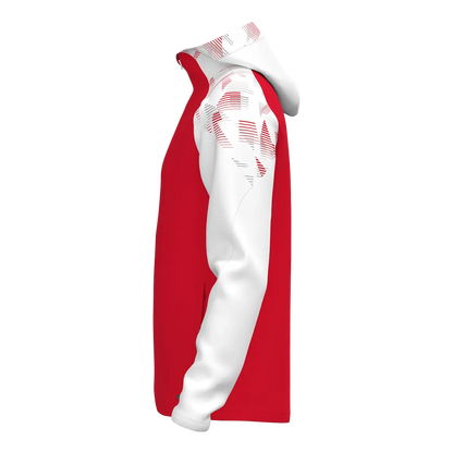 JAKO Kapuzenjacke Sonic Unisex rot/weiß Seite 