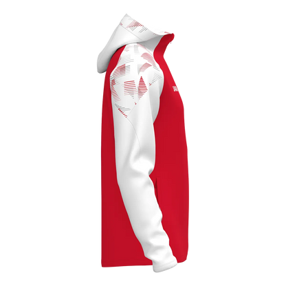 JAKO Kapuzenjacke Sonic Unisex rot/weiß Seite 