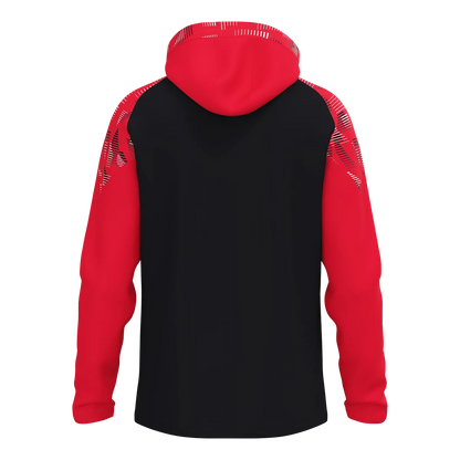 JAKO Kapuzenjacke Sonic Unisex schwarz/rot Rücken 