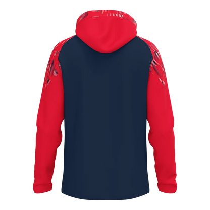 JAKO Kapuzenjacke Sonic Kinder marine/rot Rücken 