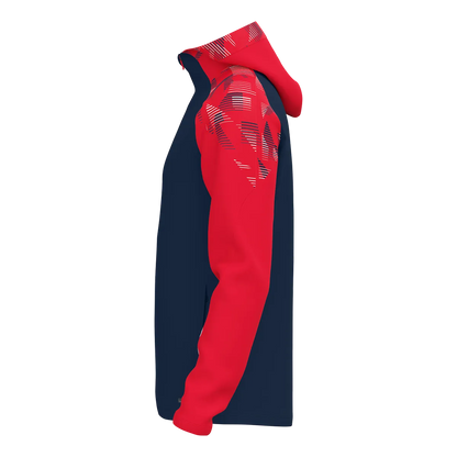 JAKO Kapuzenjacke Sonic Unisex marine/rot Seite 