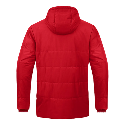 JAKO Winterjacke Coachjacke One mit Kapuze Kinder rot Rücken 