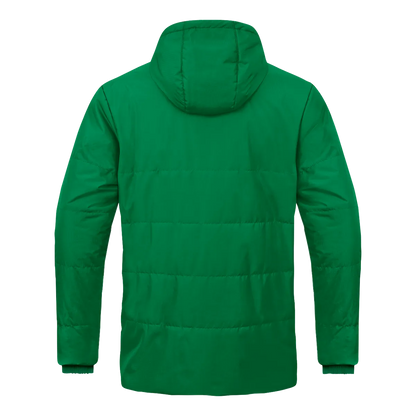 JAKO Winterjacke Coachjacke One mit Kapuze Unisex sportgrün Rücken 