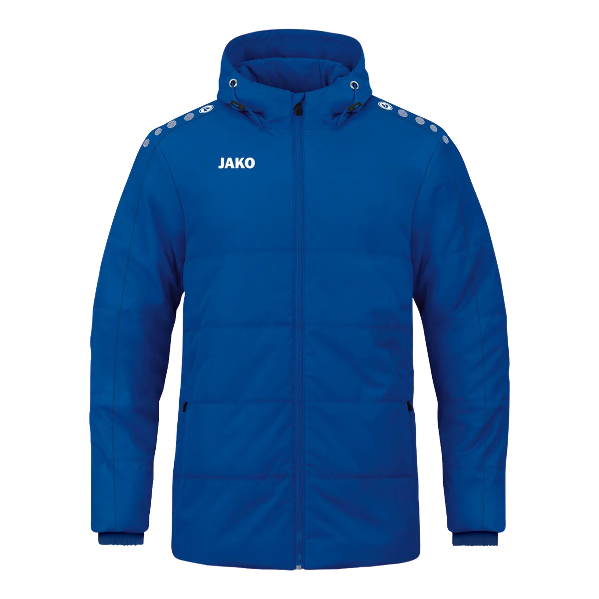 JAKO Winterjacke Coachjacke One mit Kapuze Kinder royal Front 