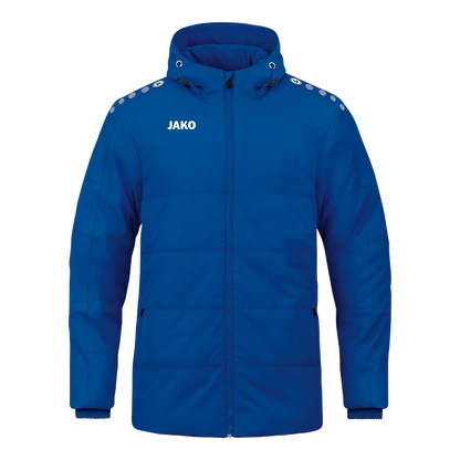 JAKO Winterjacke Coachjacke One mit Kapuze Kinder royal Front 