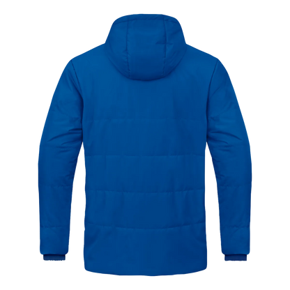 JAKO Winterjacke Coachjacke One mit Kapuze Unisex royal Rücken 