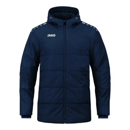 JAKO Winterjacke Coachjacke One mit Kapuze Unisex marine Front 