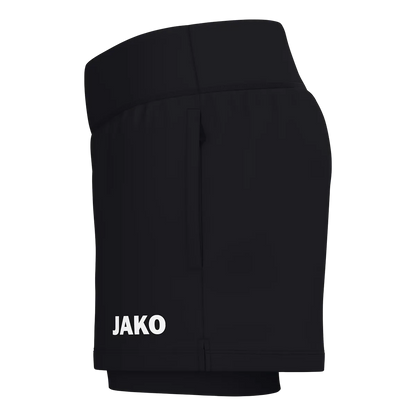 JAKO Short 2-in-1 One Damen schwarz Seite 