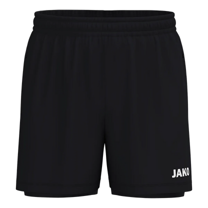 JAKO Short 2-in-1 One Unisex schwarz Front 