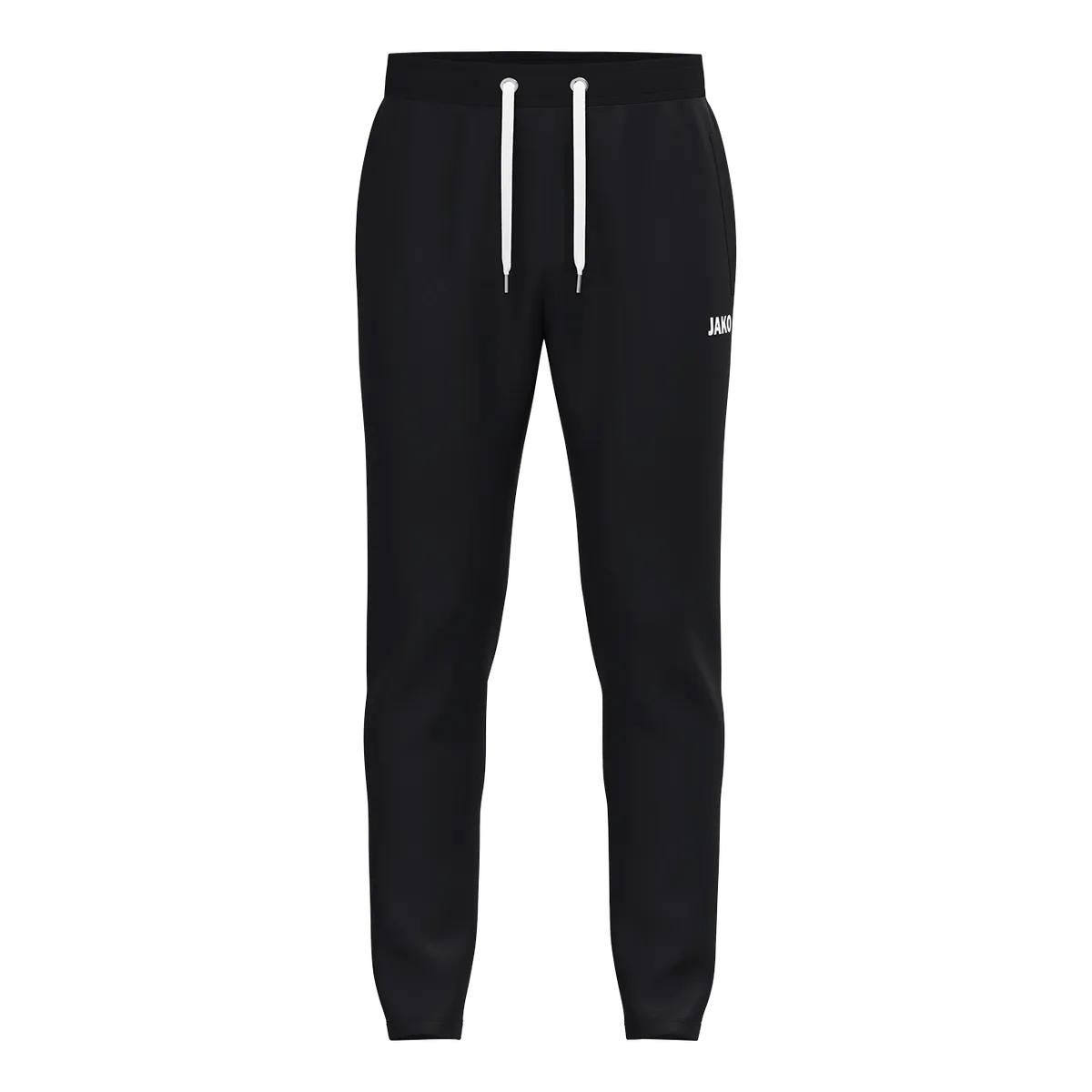 JAKO Jogginghose One Cotton Kinder schwarz Front #farbe_schwarz