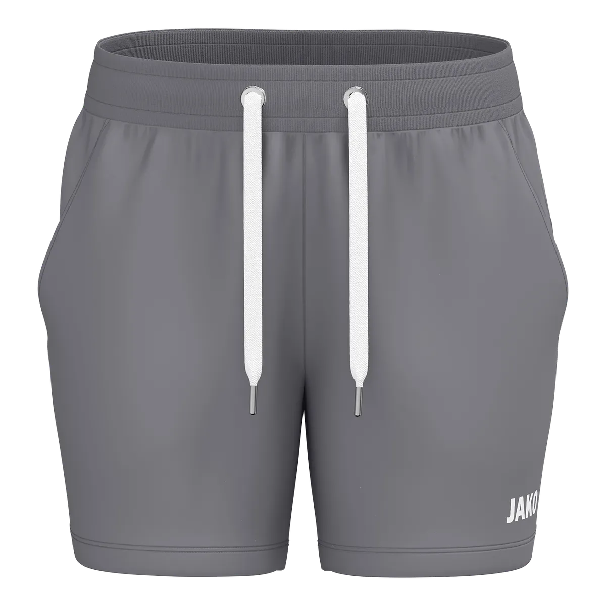 JAKO Short Jogging One Cotton Damen grau Front 