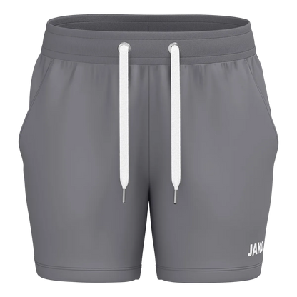 JAKO Short Jogging One Cotton Damen grau Front 