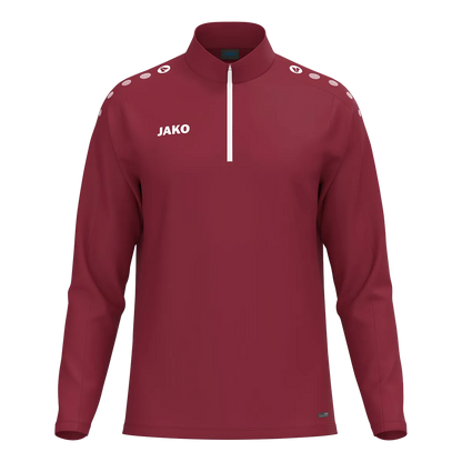 JAKO Aufwärmshirt ONE Langarm Kinder bordeaux Front 