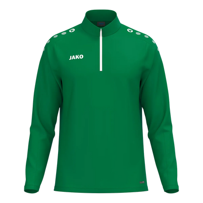 JAKO Aufwärmshirt ONE Langarm Kinder sportgrün Front 