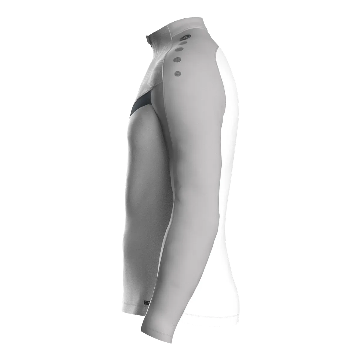 JAKO Aufwärmshirt Iconic Langarm Kinder weiß/soft grey/anthra light Seite 