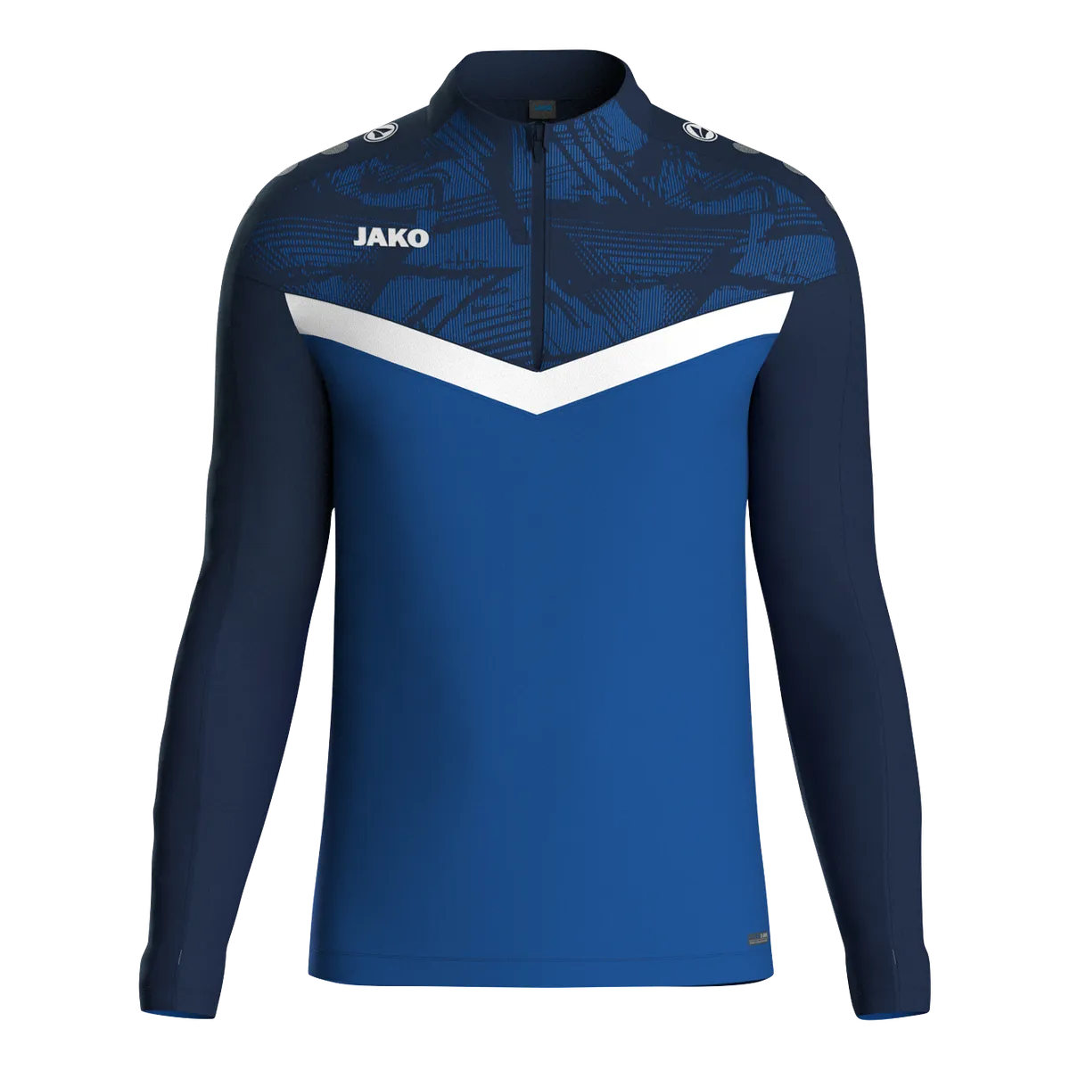 JAKO Aufwärmshirt Iconic Langarm Unisex royal/marine Front 