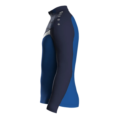 JAKO Aufwärmshirt Iconic Langarm Unisex royal/marine Seite 