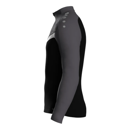 JAKO Aufwärmshirt Iconic Langarm Unisex schwarz/anthrazit Seite 