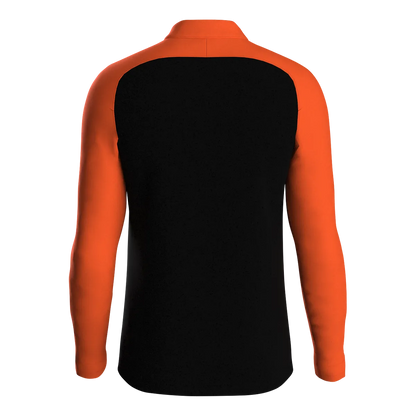 JAKO Aufwärmshirt Iconic Langarm Unisex schwarz/neonorange Rücken 