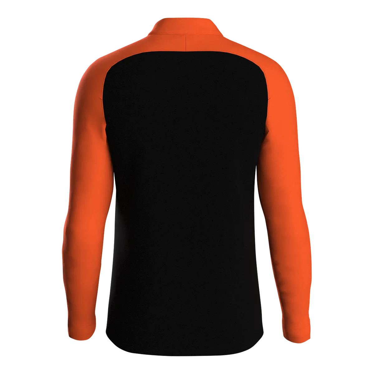 JAKO Aufwärmshirt Iconic Langarm Kinder schwarz/neonorange Rücken #farbe_schwarz-neonorange