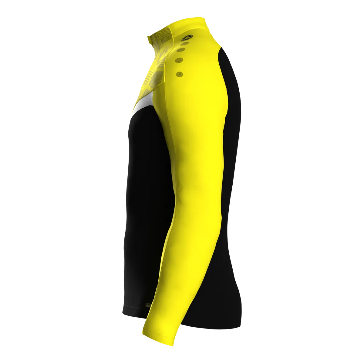 JAKO Aufwärmshirt Iconic Langarm Unisex schwarz/soft yellow Seite 