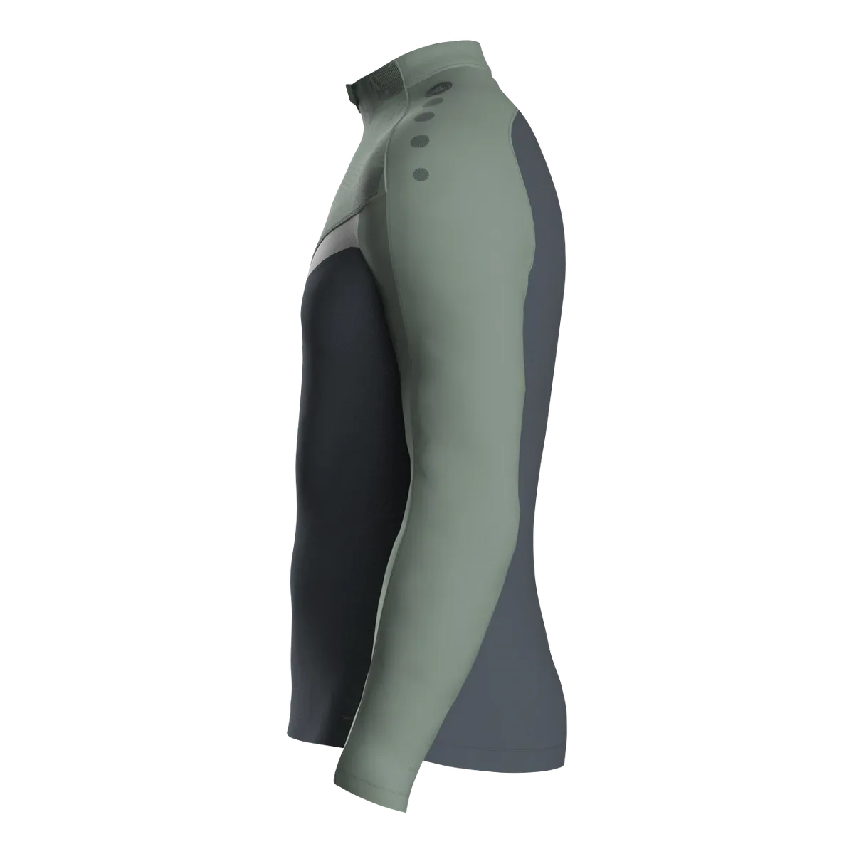 JAKO Aufwärmshirt Iconic Langarm Kinder anthra light/mintgrün/soft grey Seite 