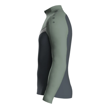 JAKO Aufwärmshirt Iconic Langarm Kinder anthra light/mintgrün/soft grey Seite 