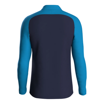 JAKO Aufwärmshirt Iconic Langarm Unisex marine/JAKO blau/neongelb Rücken 