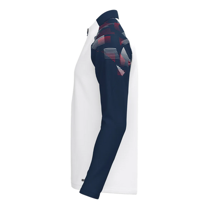 JAKO Aufwärmshirt Sonic Langarm Kinder weiß/marine/rot Seite 
