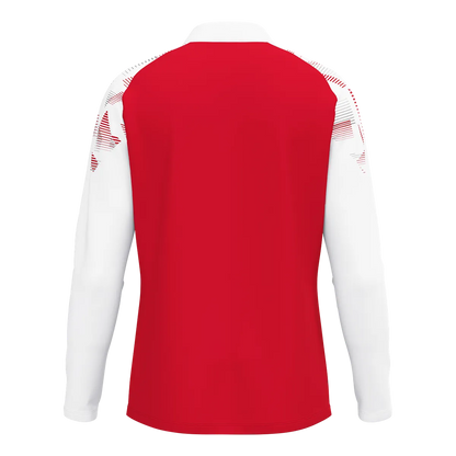 JAKO Aufwärmshirt Sonic Langarm Unisex rot/weiß Rücken 