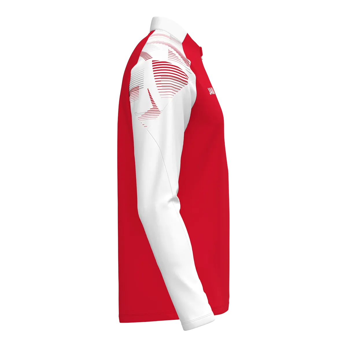 JAKO Aufwärmshirt Sonic Langarm Kinder rot/weiß Seite 
