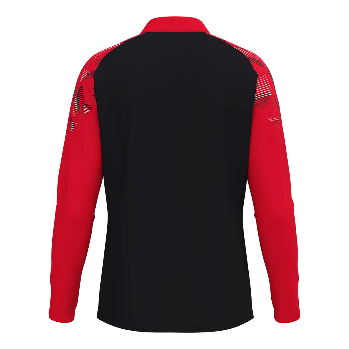 JAKO Aufwärmshirt Sonic Langarm Unisex schwarz/rot Rücken 
