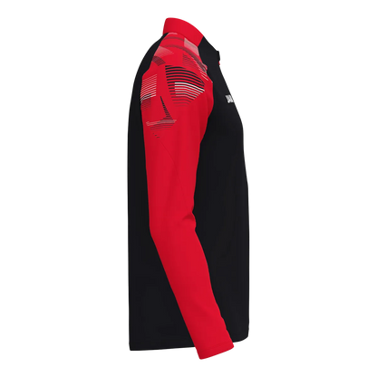 JAKO Aufwärmshirt Sonic Langarm Unisex schwarz/rot Seite 