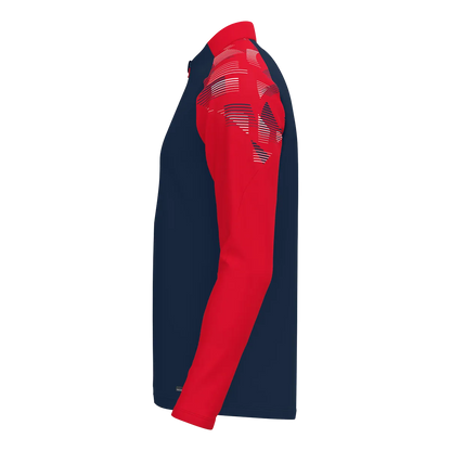 JAKO Aufwärmshirt Sonic Langarm Unisex marine/rot Seite 