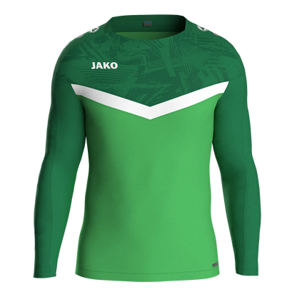 JAKO Sweatshirt Iconic Kinder soft green/sportgrün Front 