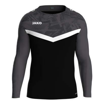 JAKO Sweatshirt Iconic Unisex schwarz/anthrazit Front 