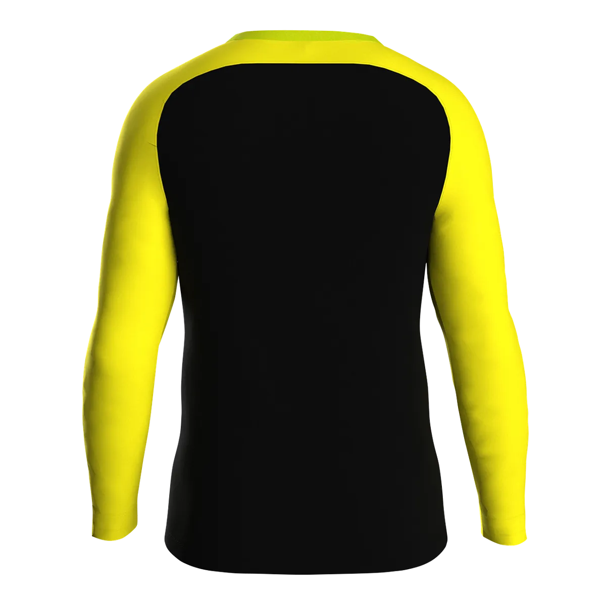 JAKO Sweatshirt Iconic Unisex schwarz/soft yellow Rücken 