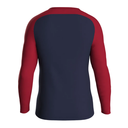 JAKO Sweatshirt Iconic Kinder marine/chili rot Rücken 