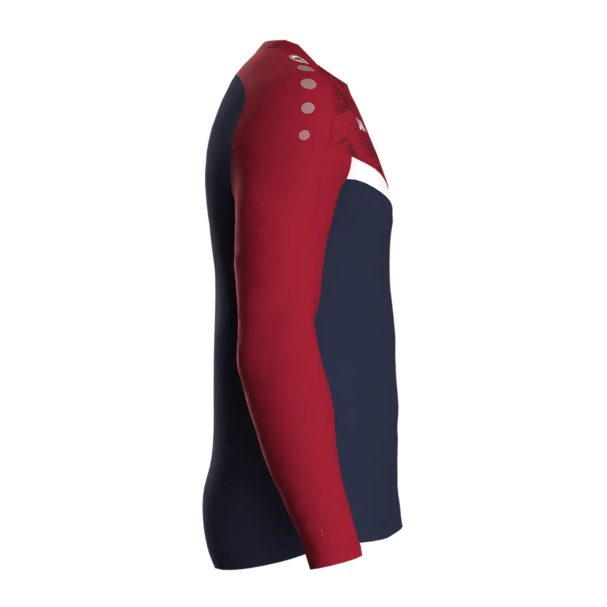 JAKO Sweatshirt Iconic Unisex marine/chili rot Seite 