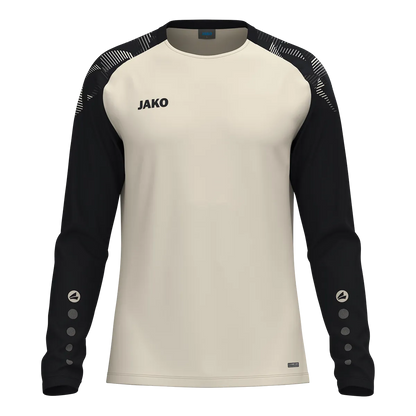 JAKO Longsleeve Sonic Unisex off white/schwarz Front 