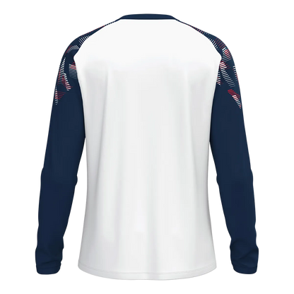 JAKO Longsleeve Sonic Unisex weiß/marine/rot Rücken 