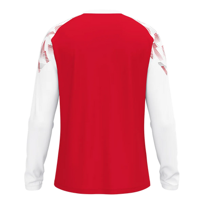 JAKO Longsleeve Sonic Unisex rot/weiß Rücken 
