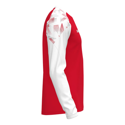 JAKO Longsleeve Sonic Unisex rot/weiß Seite 